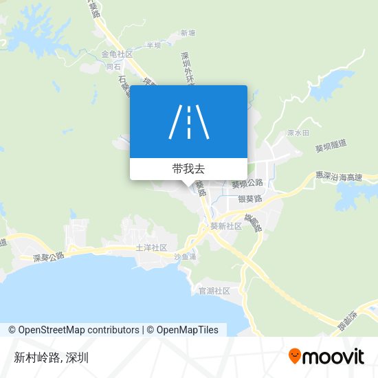 新村岭路地图