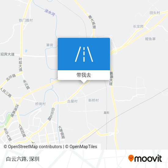 白云六路地图