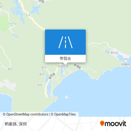 鹤薮路地图