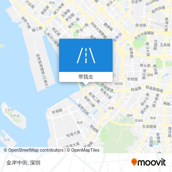 金岸中街地图