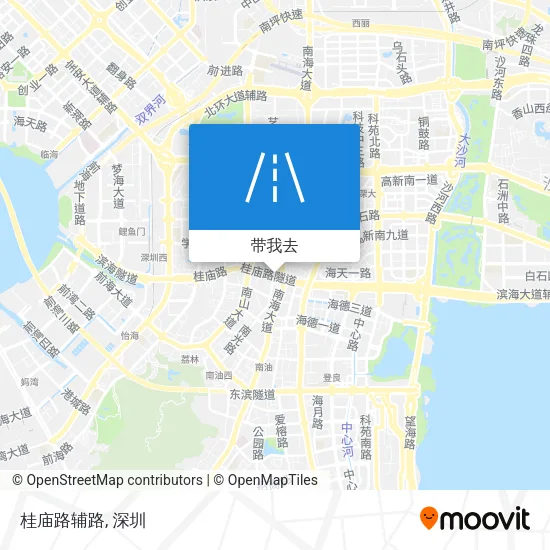 桂庙路辅路地图