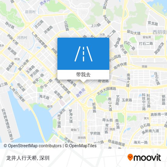 龙井人行天桥地图