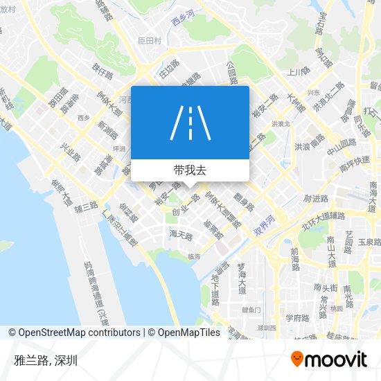 雅兰路地图