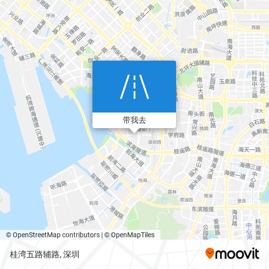 桂湾五路辅路地图