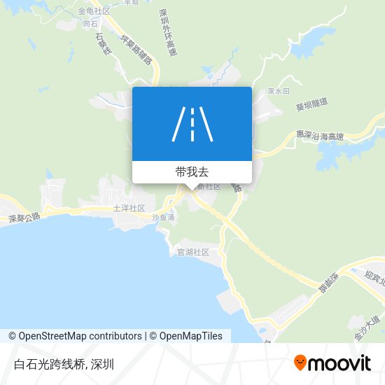 白石光跨线桥地图
