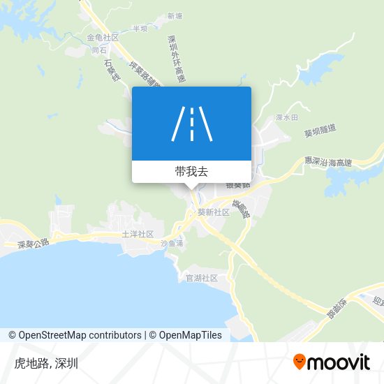 虎地路地图