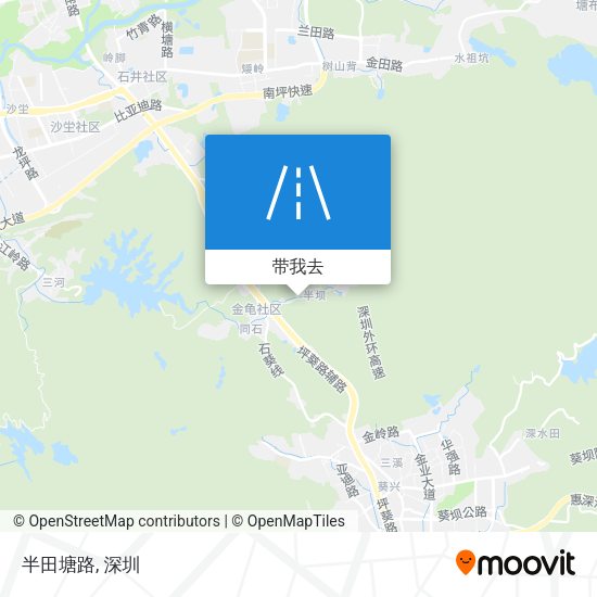 半田塘路地图