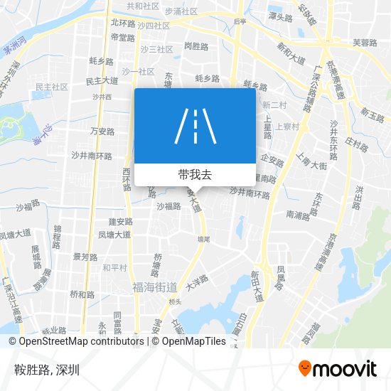 鞍胜路地图