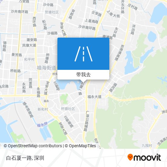 白石厦一路地图