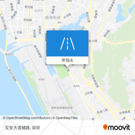 宝安大道辅路地图