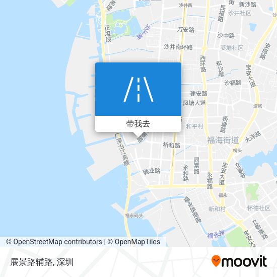 展景路辅路地图