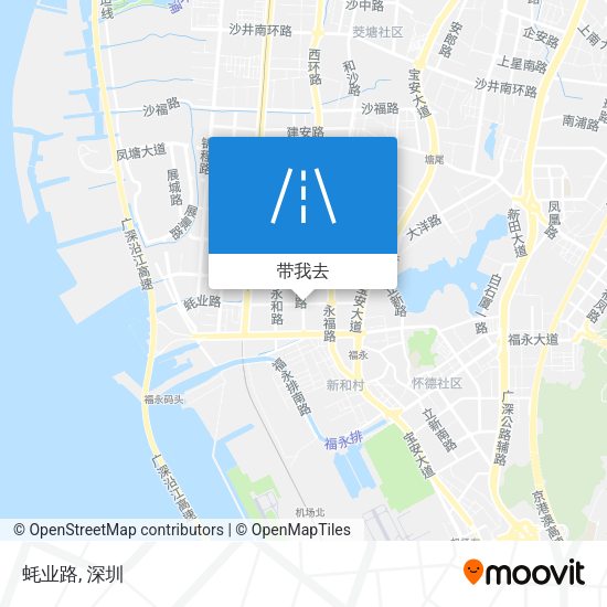 蚝业路地图