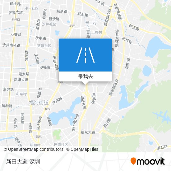 新田大道地图