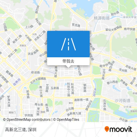 高新北三道地图