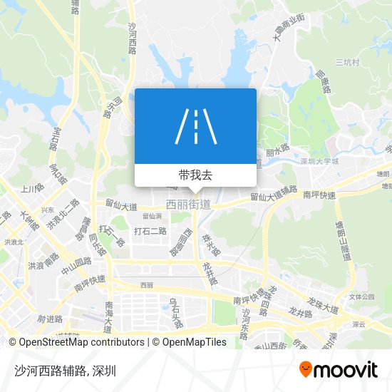 沙河西路辅路地图