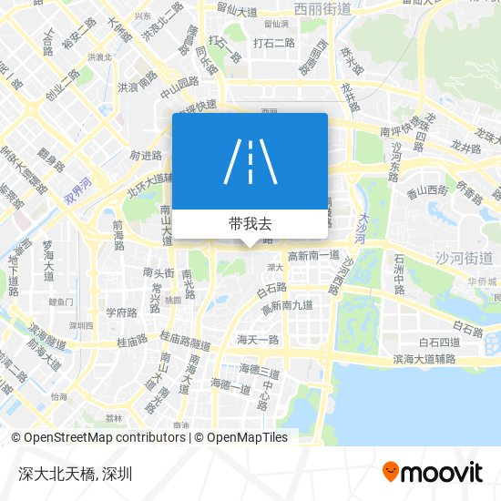 深大北天橋地图