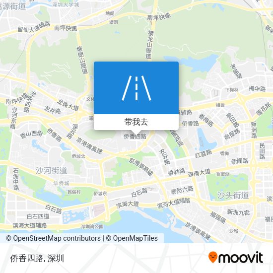 侨香四路地图