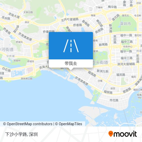 下沙小学路地图