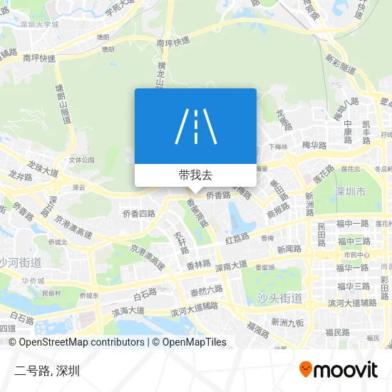 二号路地图