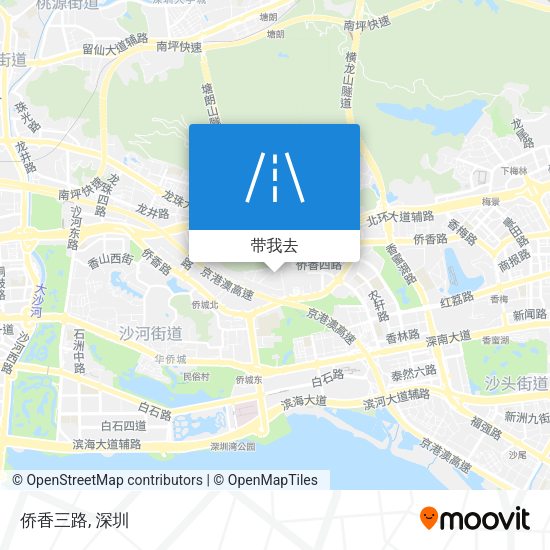 侨香三路地图