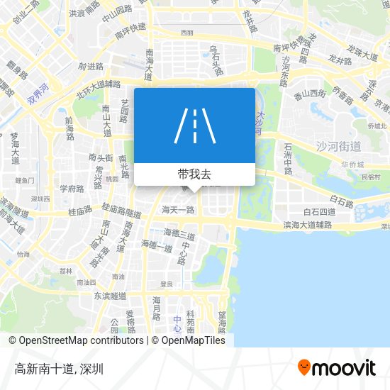 高新南十道地图