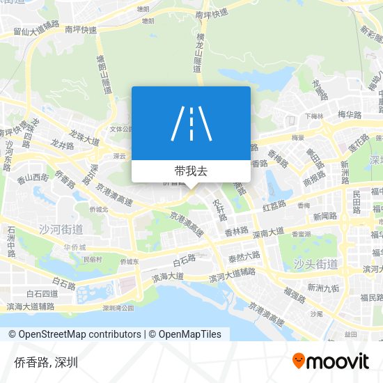 侨香路地图