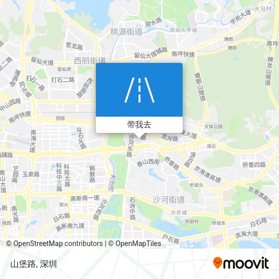 山堡路地图