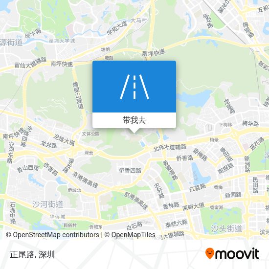 正尾路地图