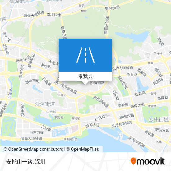 安托山一路地图