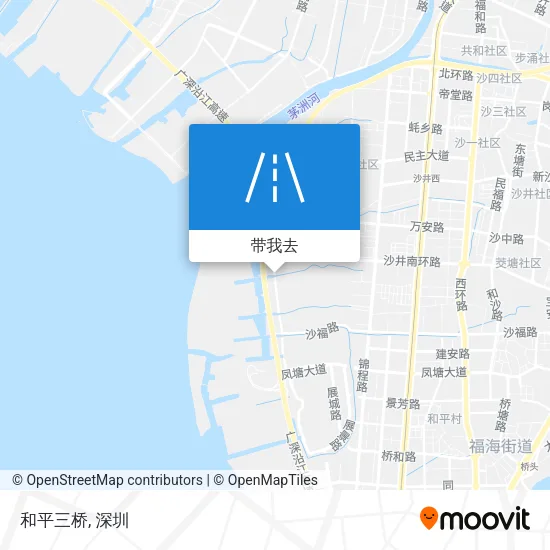 和平三桥地图
