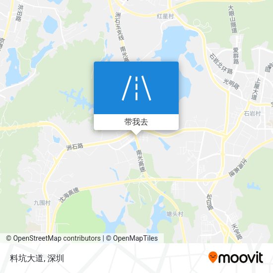 料坑大道地图