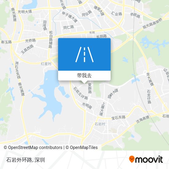 石岩外环路地图