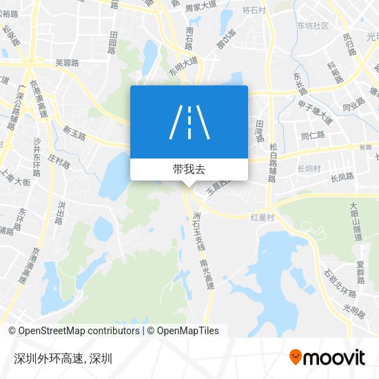 深圳外环高速地图