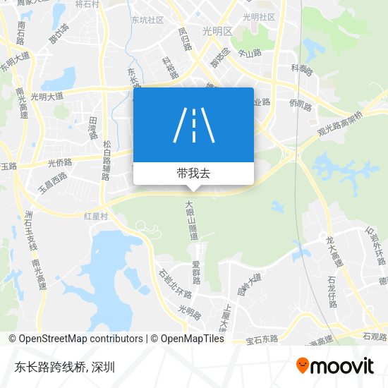 东长路跨线桥地图