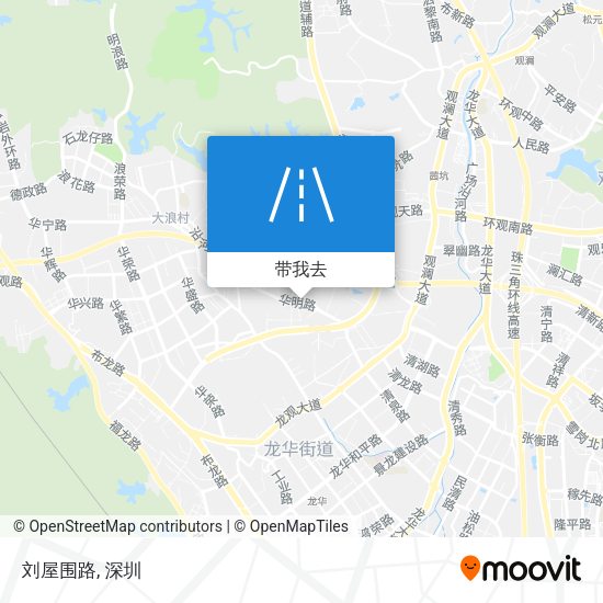 刘屋围路地图
