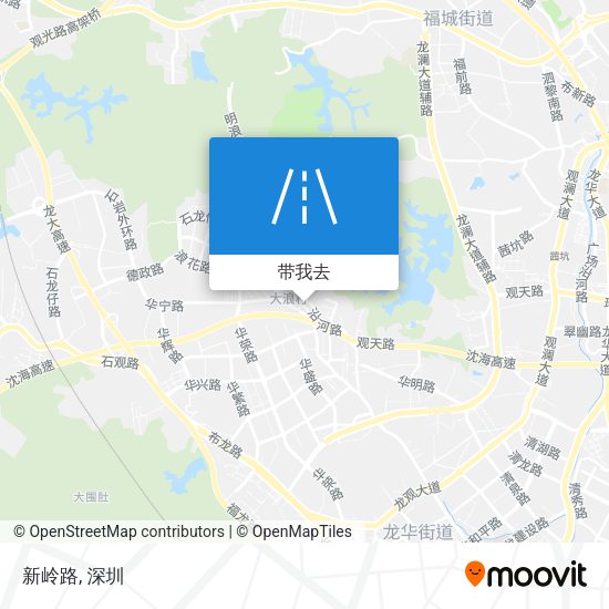新岭路地图