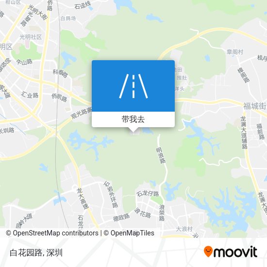 白花园路地图