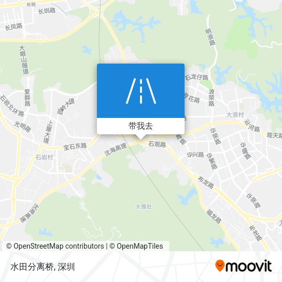 水田分离桥地图
