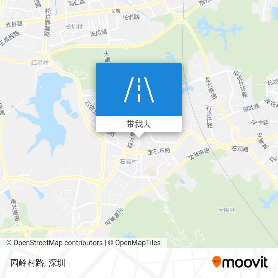 园岭村路地图