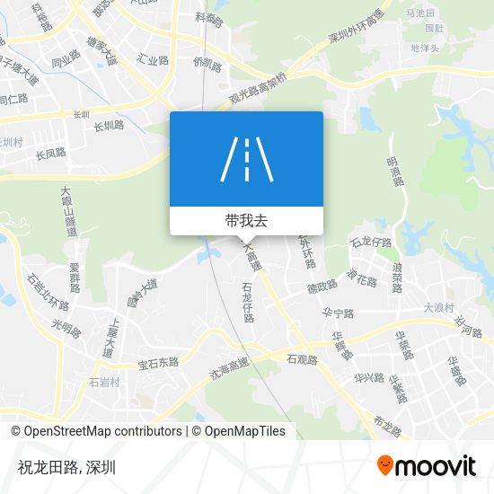 祝龙田路地图