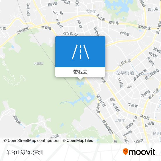 羊台山绿道地图