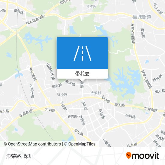 浪荣路地图