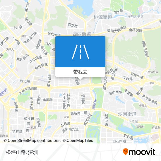松坪山路地图