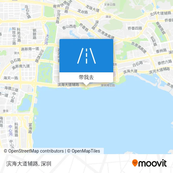 滨海大道辅路地图