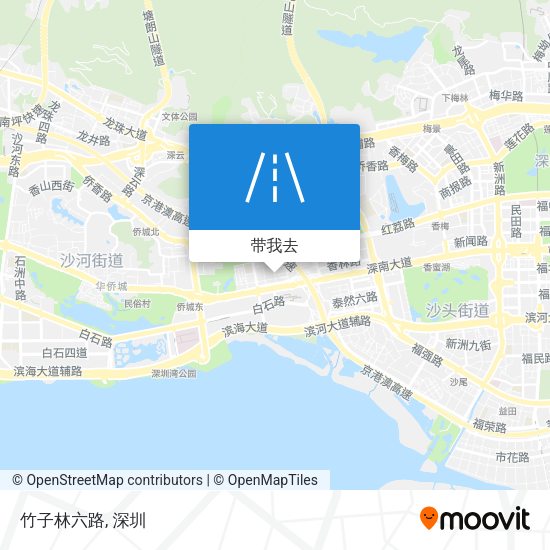 竹子林六路地图