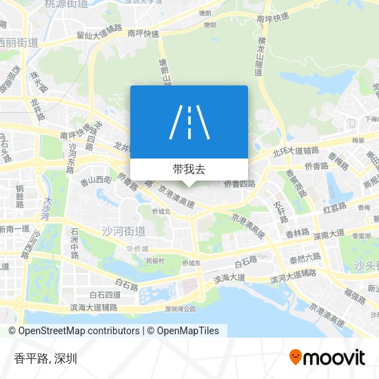 香平路地图