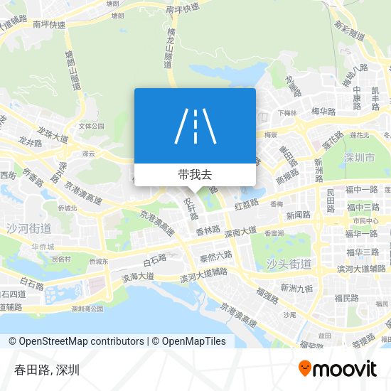 春田路地图