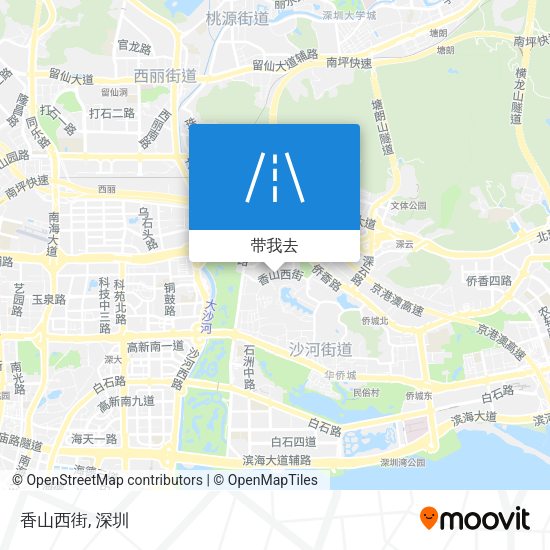 香山西街地图