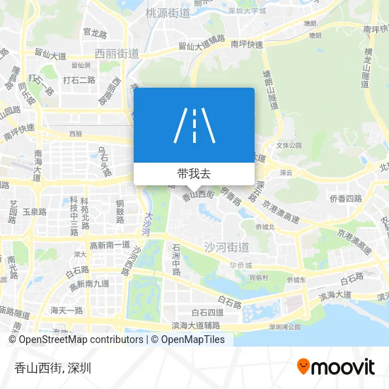 香山西街地图