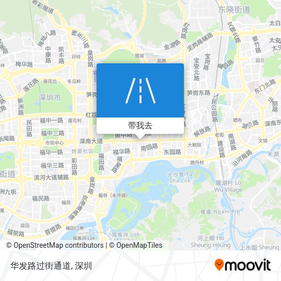 华发路过街通道地图
